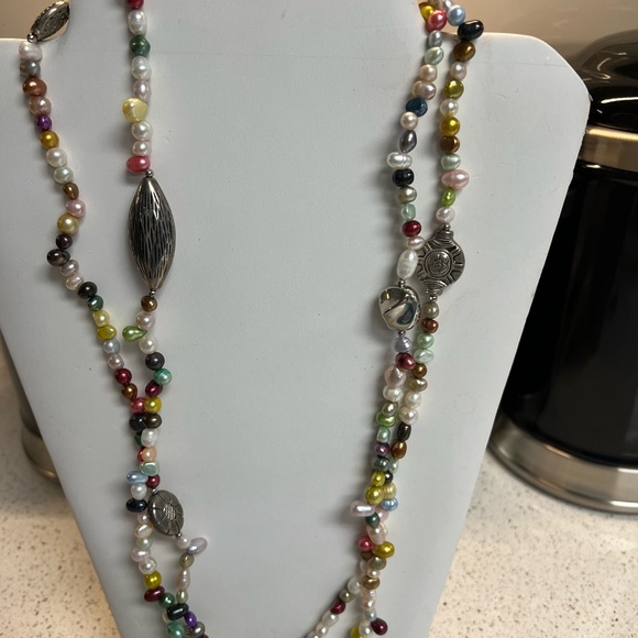 Honora | Jewelry | Long Strand Honora Of Multi Colored Genuine Pearls ...